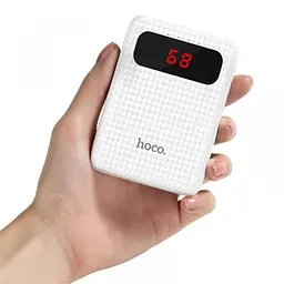 Портативна батарея Power Bank Hoco B20 10000 mAh White - мініатюра 3