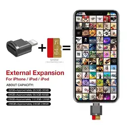 Адаптер для читання Micro TF SD-карт, конвертер для Iphone Ipad OTG в Micro SD - мініатюра 8