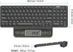 Універсальна багатофункціональна Bluetooth-клавіатура Arteck HB305-2 - мініатюра 3