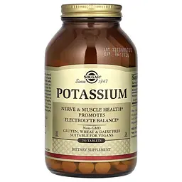 Калій Potassium 99 мг - 250 таблеток