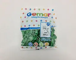 Латексна кулька, Gemar, пастель, зелений, 5 дюйм (13 см), 100 штук, для свят і фотозон