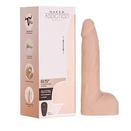 Фалоімітатор Addiction Naked Addiction 8.5” Thruster із пульсацією, 21,6 см - мініатюра 12