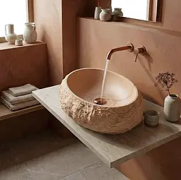 Умивальник Rea Mika накладний 50x38 см light terracotta matt REA-U7348 - мініатюра 2