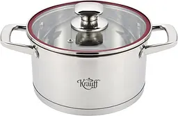 Каструля з кришкою Krauff Prime Chef 26-238-039 18 см 2.7 л срібляста