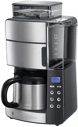 Кавоварка крапельна Grind and Brew 1л мелена сріблясто-чорний Russell Hobbs teh0026160