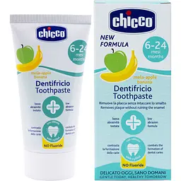Дитяча зубна паста Chicco Яблуко-Банан 50 мл (12101.00) - мініатюра 2