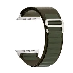 Ремінець для Apple Watch 42 (Series 11-10)/41/40/38, оливковий, Alpine Loop Alpina Band, тканинний поліестеровий ремінець для смарт-годин, дихаючий, для активного відпочинку та спорту, ArmorStandart (ARM81044)