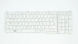 Клавіатура для ноутбука TOSHIBA (C650, C655, L650, L655, C660, L670, L675) rus, white
