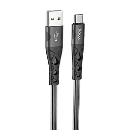 Кабель Hoco U105 Pisces Cable USB to Type-C 2,4A 1m Black