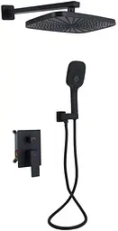 Душова система для душу Qtap Gemini прихованого монтажу Black Matt QTGEM113BLM45697
