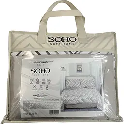 Комплект постільної білизни Soho Zigzag Євро з легкою ковдрою 200 х 230 см (03-BT-7173-Zigzag)