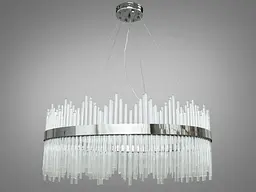 Люстра стельова LED Diasha Q802/800CH Rodzinka, 44W, хром, регульована висота, для коридору та вітальні
