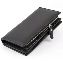 Вертикальний гаманець шкіряний жіночий ST Leather 19274 чорний - мініатюра 6