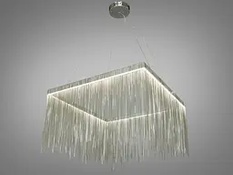 Люстра стельова LED Diasha LSD-600F-HR, 40W, 2200 лм, регульована висота 55-130 см, для коридору, спальні, кухні, офісу - мініатюра 2