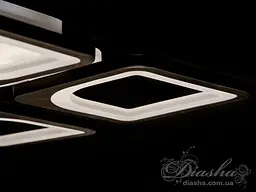 Світильник стельовий LED Diasha S8060/4BK, 80W, 3200K-6000K, чорний метал, сучасний стиль, з пультом, димером - мініатюра 4