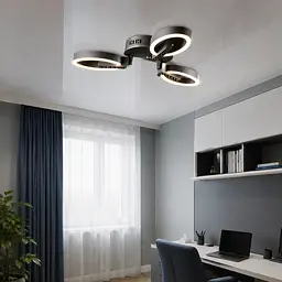 Стельова світлодіодна люстра Splendid Ray L77046/3 ​​LED (grey), сірий, 30 Вт, від 6-15 м²