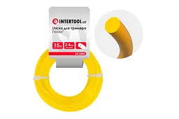Лісочка для тримера та мотокоси Intertool 2.4 мм x 15м коло DT-2303