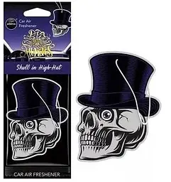 Ароматизатор для авто Aroma Car Cellulose Dia Los Muertos Skull In High-Hat (10380)