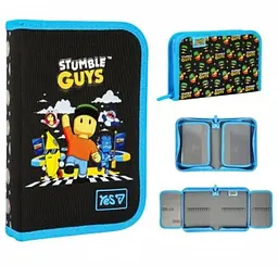Пенал жорсткий Yes одинарний із двома клапанами HP-04 Stumble Guys