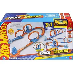 Трек Hot Wheels Потрійна петля Track Creator (JDW39)