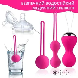 Набір вагінальних кульок I'MCUM Kegel Secret System Рожеві 3 шт (IM-KGE203) - мініатюра 6