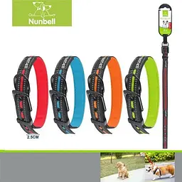 Нашийник для собак Nunbell двоколірний в асортименті 2.5 см - мініатюра 5