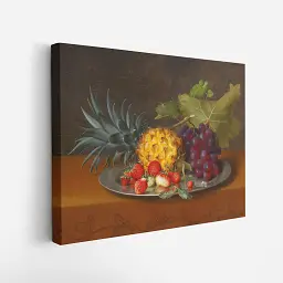 Інтер'єрна картина Фрукти на тарілці, Отто Дидрик Оттесен, Still Life, репродукція картини, натюрморт, 45×60 см (id7038) - мініатюра 2