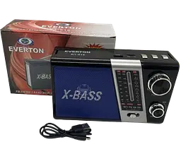 Акумуляторний радіоприймач Everton RT-816 з ліхтарем Bluetooth FM USB SD (1756375709) - мініатюра 2
