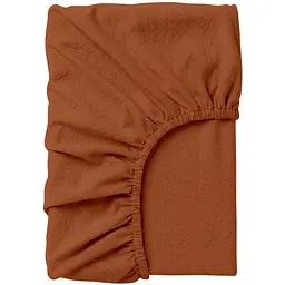 Простирадло на резинці з вареної бавовни Cosas Cinnamon 150х200х20 см (122WashedCottonСinnamon_150x200x20)