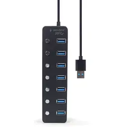 Концентратор Gembird USB 3.0 7 ports (UHB-U3P7P-01) - мініатюра 4