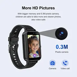 Рожевий дитячий смарт годинник-телефон Lemfo DH13S з GPS трекером, відеодзвінком, 4G SIM-картою та SOS До 3 днів роботи - мініатюра 7