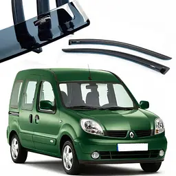 Дефлектори вікон вітровики для Renault Kangoo 1997-2008 (на скотчі) REN09