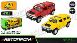 
Машинка металева Hummer 1:43 АВТОПРОМ двері 4311 - мініатюра 6