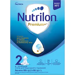 Суха молочна суміш Nutrilon Premium 2+ 1000 г - мініатюра 2