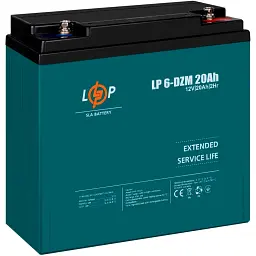 Акумулятор LogicPower AGM 6-DZM 12V (12V/20Ah/240Wh) (5438) [109284] - мініатюра 3