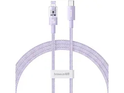 Кабель Lightning BASEUS Gem Fast-Charging Data Cable USB Type-C to Lightning 20W 2m Nebula Purple (P10373001511-01)