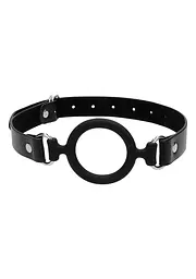 Кляп Ouch! Silicone Ring Gag, 4 см (чорний)
