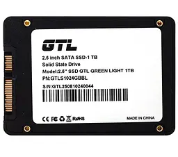 Накопичувач SSD GTL Sata 2.5 1Tb Green Light SATA 3 Bulk (GTLS1024GBBL) - мініатюра 3
