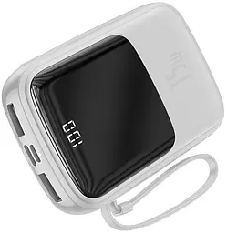 Портативна батарея Powerbank Baseus Q-Pow Digital Display With Type-C Cable 10000 mAh PPQD-A02 White - мініатюра 5