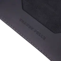 Стильна обкладинка на паспорт у вінтажній шкірі Карта Grande Pelle 16770 чорна - мініатюра 6