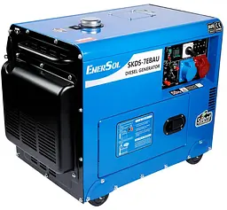 Генератор дизельний EnerSol 6/6.5 кВт SKDS-7EBAU - мініатюра 3