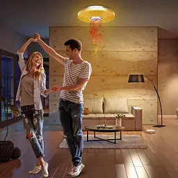 Світлодіодний світильник ZXICH 36 Вт з Bluetooth-динаміком, розумний з дистанційним керуванням та керуванням APP, RGBW - мініатюра 3