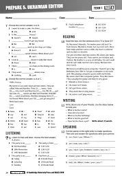 Prepare. Level 5. Test book (for Ukraine, НУШ) - мініатюра 5