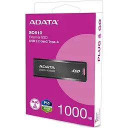 Зовнішній SSD накопичувач ADATA SC610 1TB Black (SC610-1000G-CBK/RD) [155352] - мініатюра 10