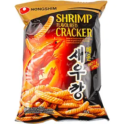 Снек зі смаком креветок гострі Nongshim 75г
