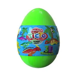 Набір креативної творчості "Тісто для ліплення Master Do" Dinosaurs EGGS ТМD-08-01U Зелений