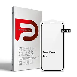 Захисне скло на Apple iPhone 15/16 з олеофобним покриттям, Pro, повне проклеювання, антистатичний і пиловідштовхуючий шар, 9H, самоклеючеся, 2.5D, на весь екран, антистатичний клей, ArmorStandart (ARM78508)