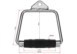 Ручка для тяги EasyFit гумова закрита (EF-8095) - мініатюра 4