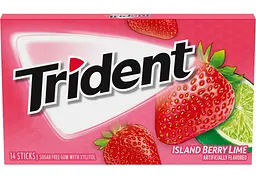 Жувальна гумка Trident Island Berry Lime 14 стіків