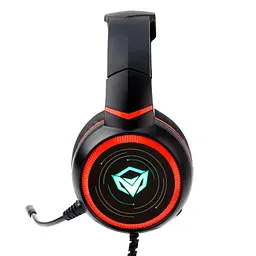 Дротова ігрова гарнітура Meetion Gaming Backlit HiFi MT-HP030, USB, 2.2m, black - мініатюра 2